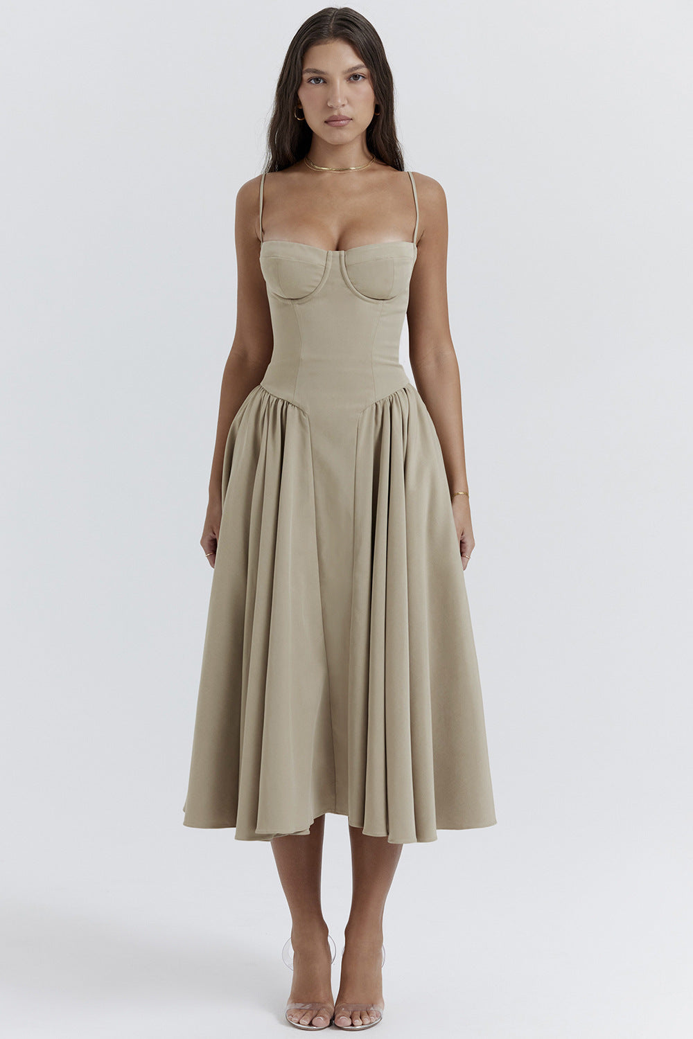 Suspender Dress Summer Elegant