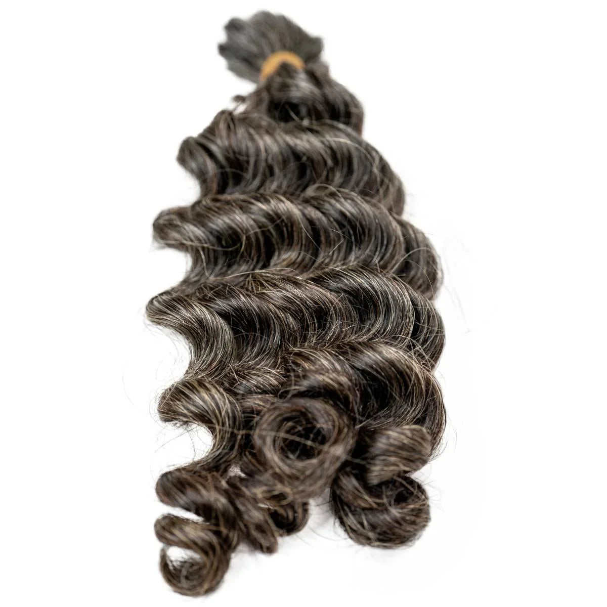 Raw Vietnamese Natural Gray Curly Human Hair Extensions