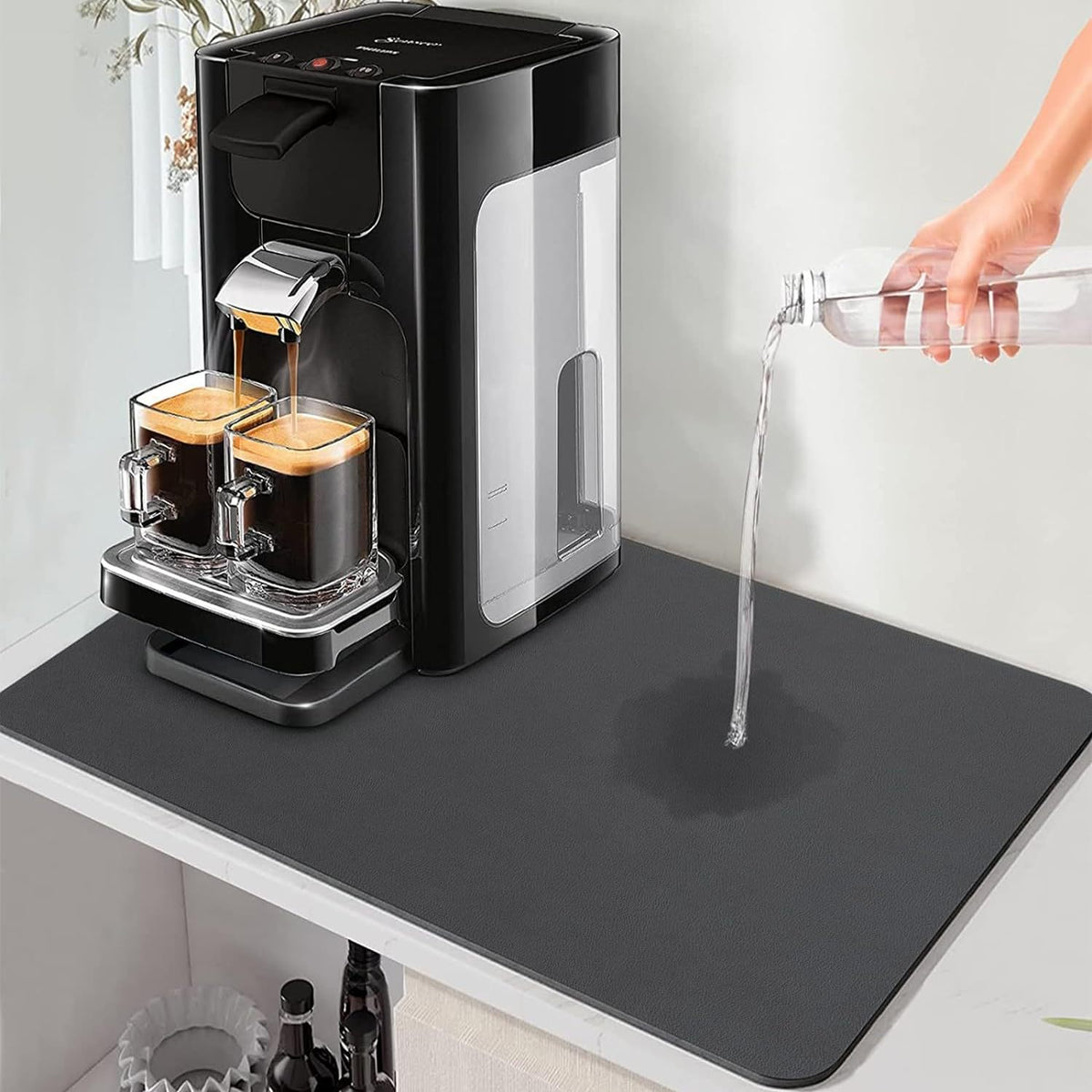 Simple Solid Color New Style Diatomaceous Earth Coffee Machine Mat