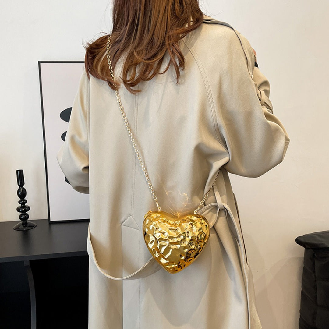 Heart Shaped Mini Purse – Elegant Acrylic Pericardium Chain Clutch, Perfect for Parties, Proms, Weddings