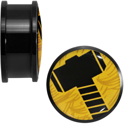 1 inch Licensed Hammer of Thor Acrylic Screw Fit Plugs Set