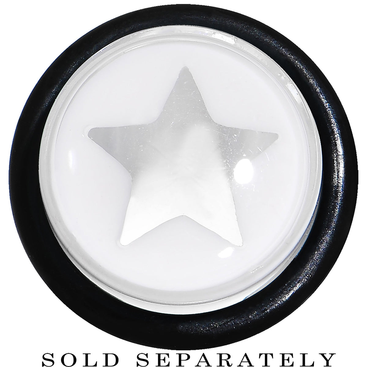 1/2 Clear White Acrylic Wish on a Star Taper