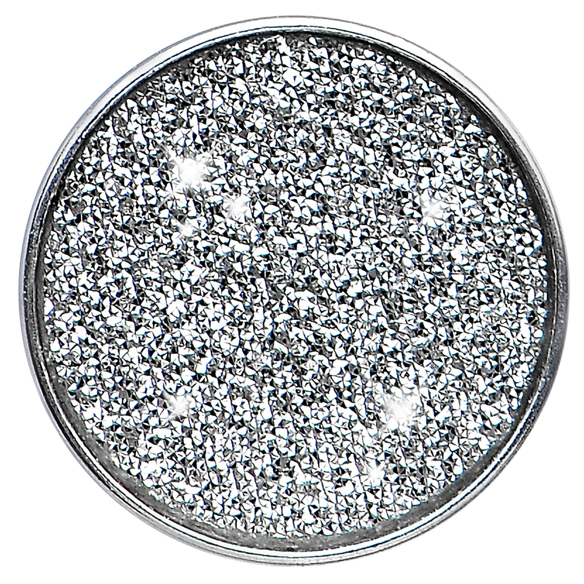 4G Stainless Steel Silver Sugar Glitter Screw Fit Plug