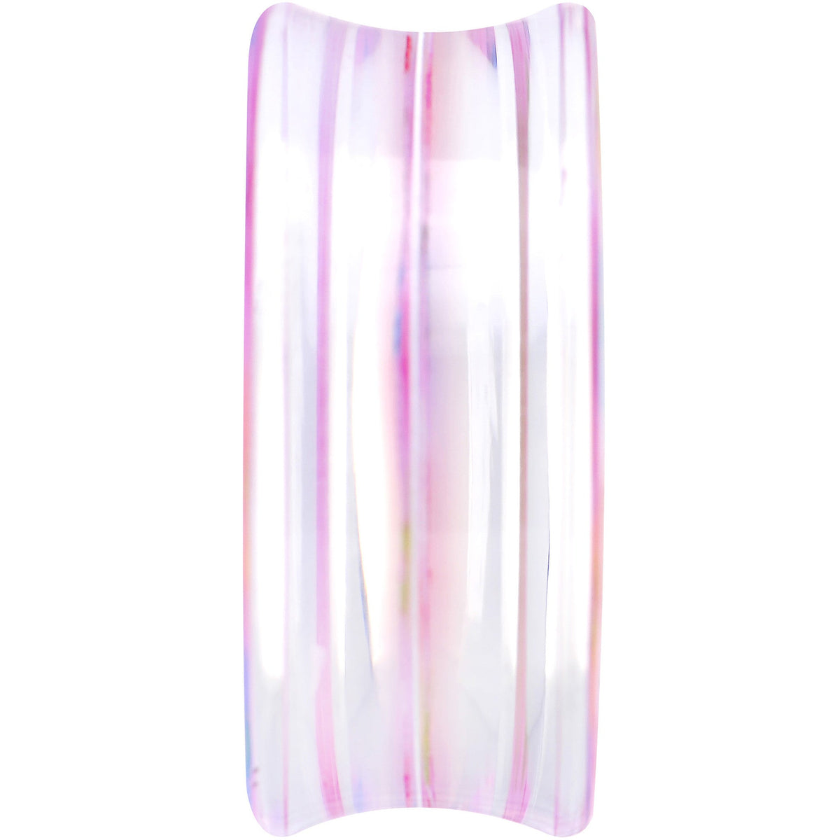 38mm Acrylic Pink Multicolored Flower Power Saddle Plug