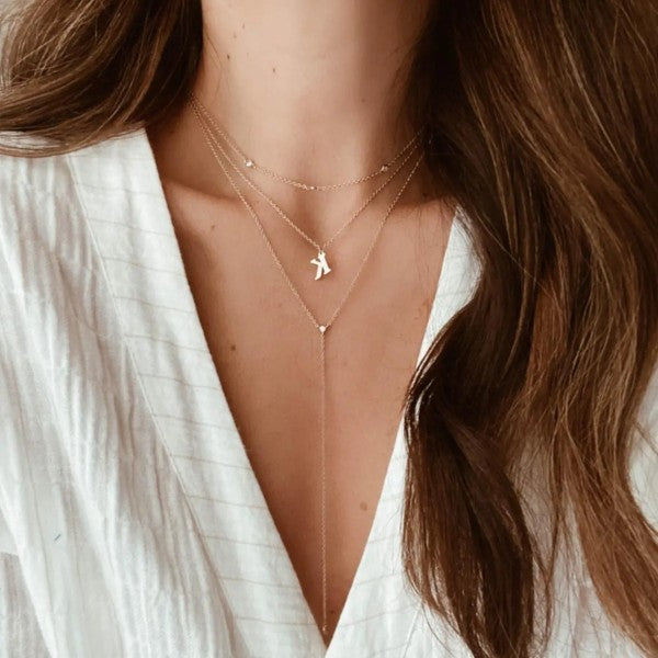 Crystal Lariat Necklace