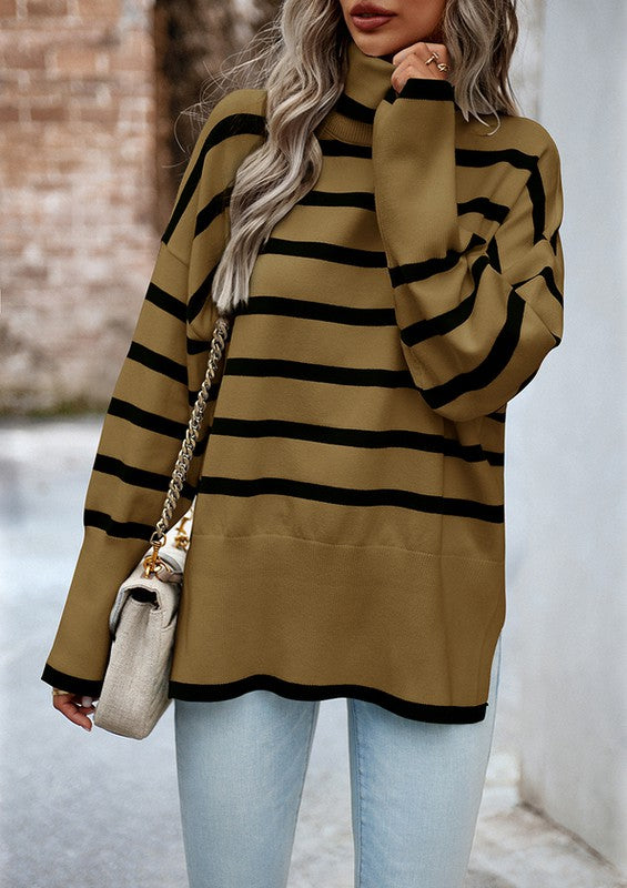 Women Mock Neck Sweater