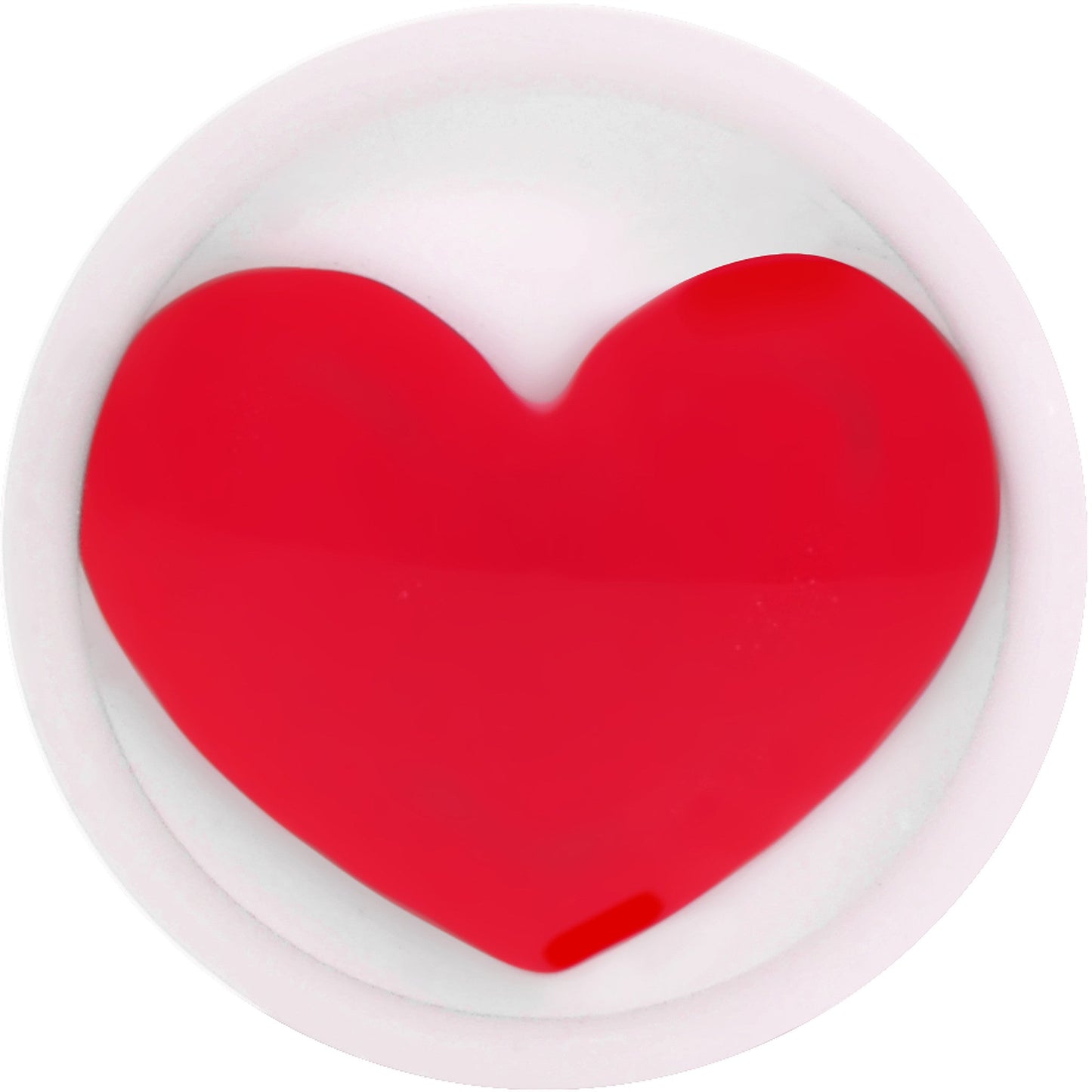 Stainless Steel Pink and Red Heart Cheater Plug