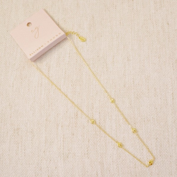 Petite Horse Bit Link Station Necklace