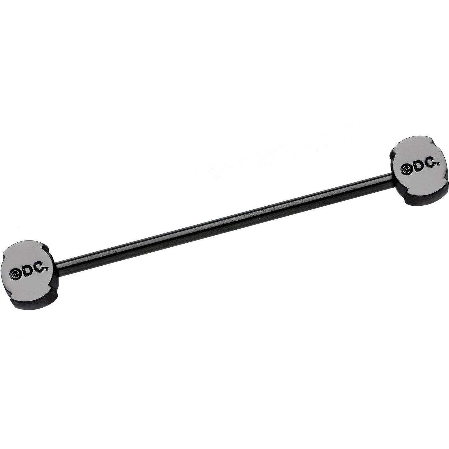 Black Plated Licensed Green Lantern Logo Industrial Barbell 35mm