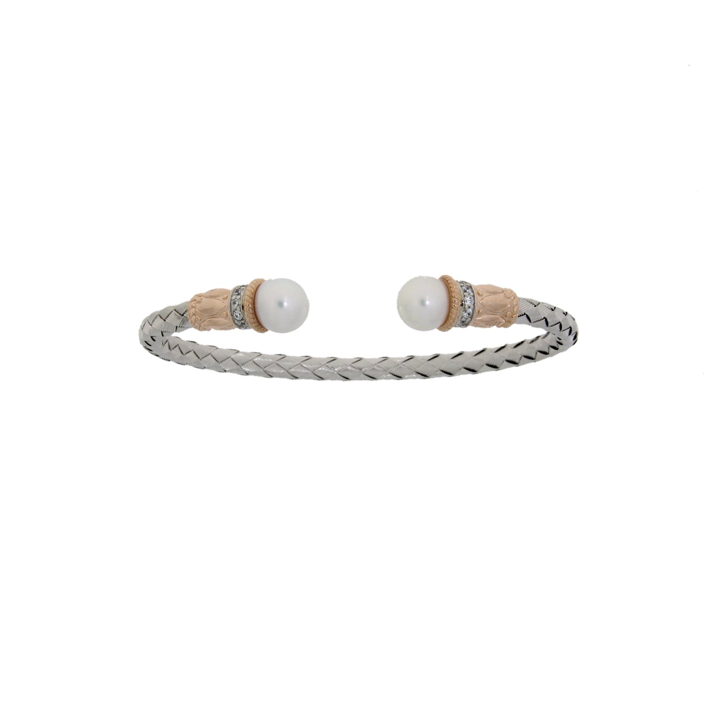 FW Pearl Bangle Bracelet Sterling Silver