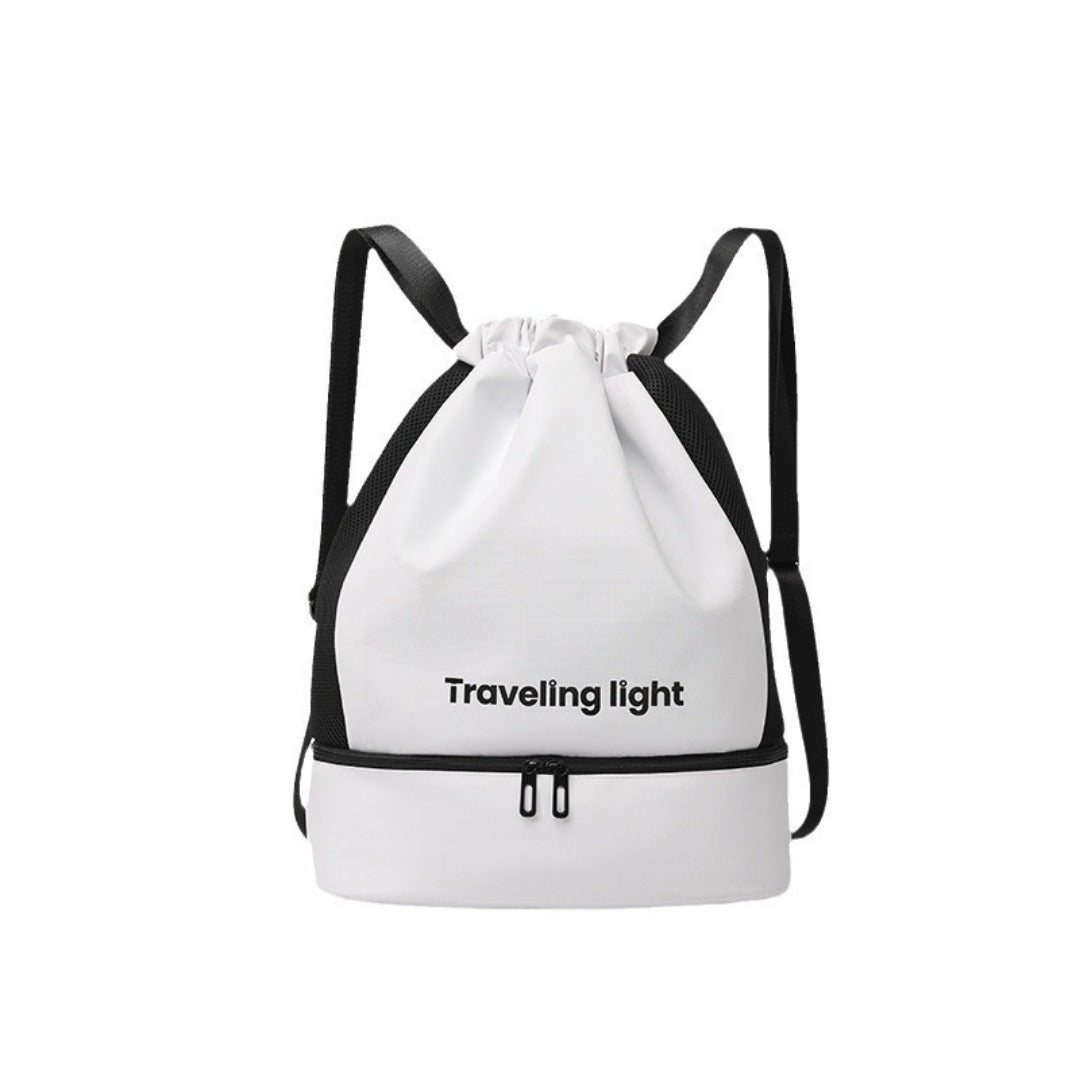 Sports fitness backpack, wet and dry separation swimming backpack purse, short trip waterproof portable backpack