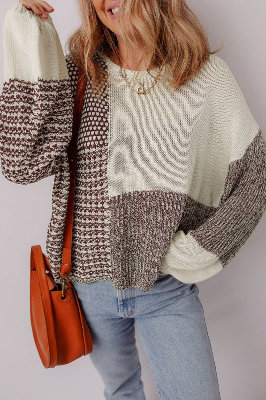 Mia Drop Shoulder Loose Sweater