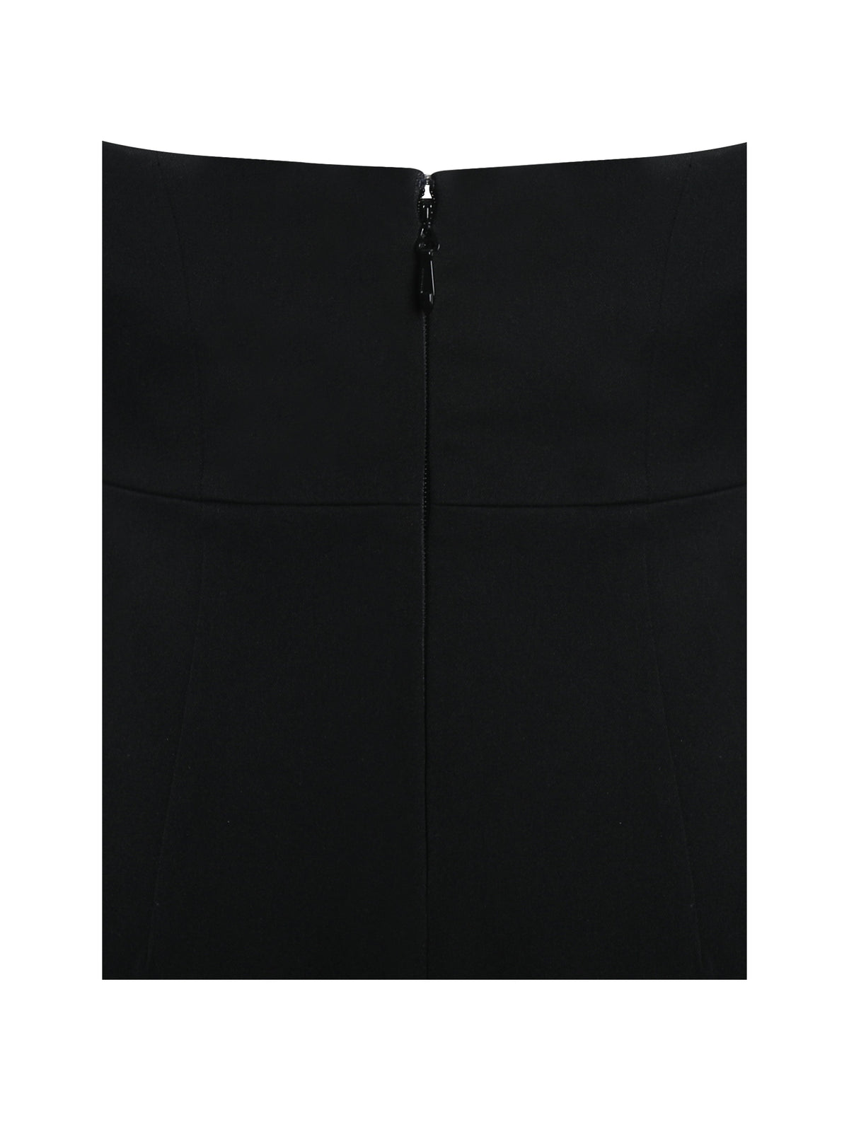 Ignacia Office Casual Black and White Halter Mini A-line Dress