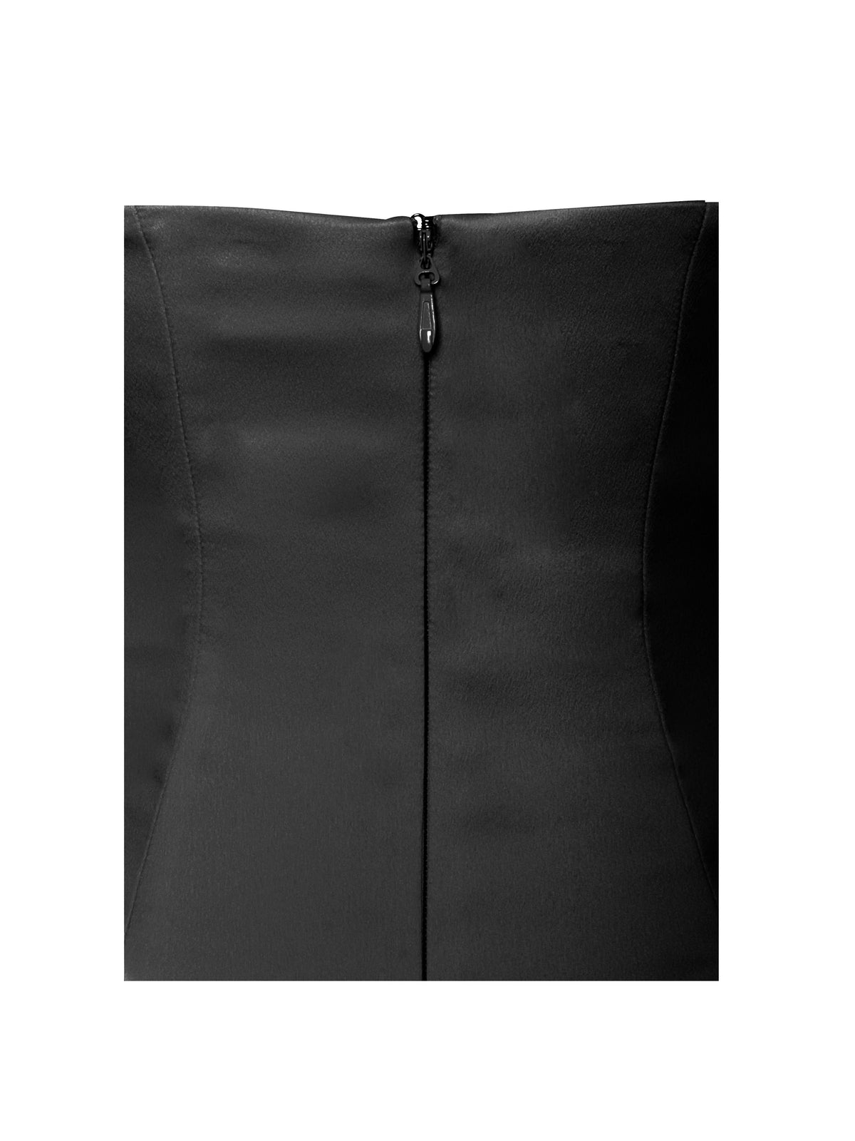 Noreen Black Satin Drop Waist Maxi Sundress