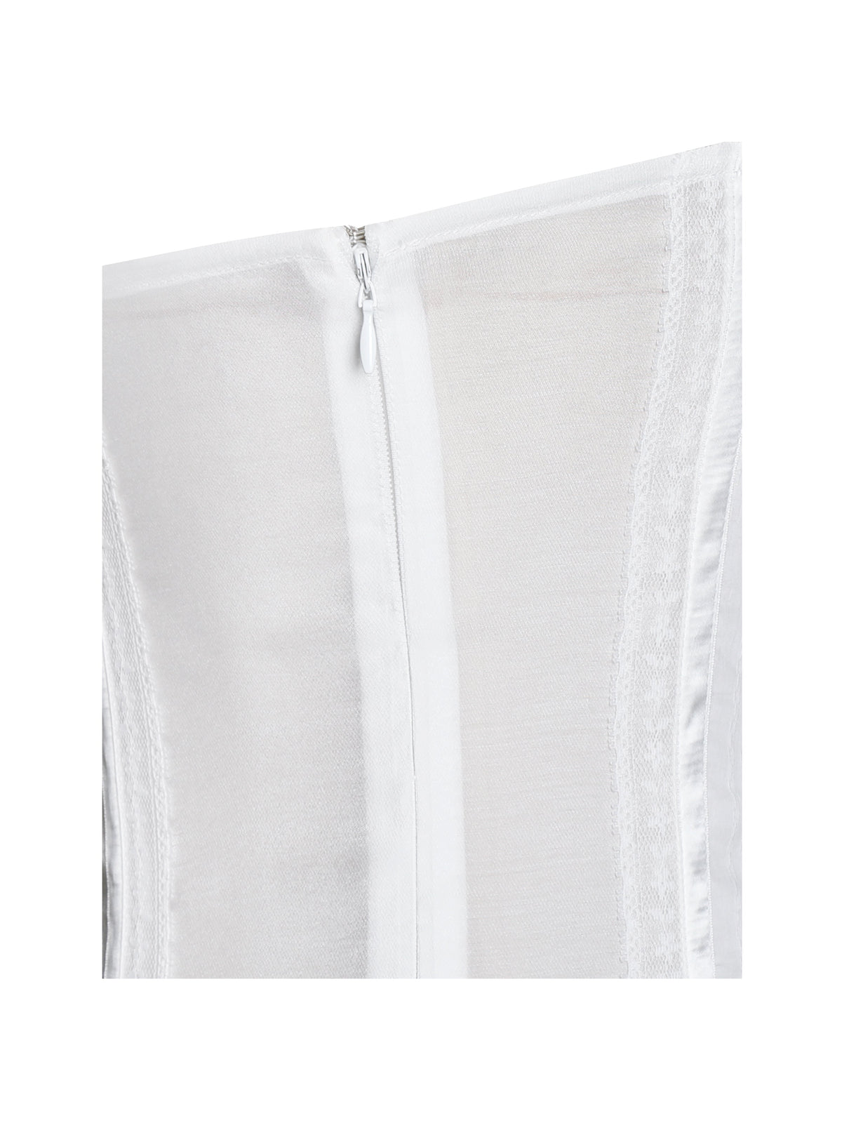 Eden Square Neck Ruffle Trim High Waist Midi Dress