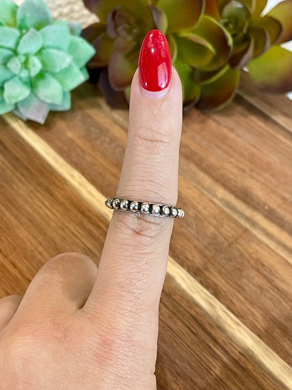 Beautiful Handmade 4mm  Sterling Silver Adjustable