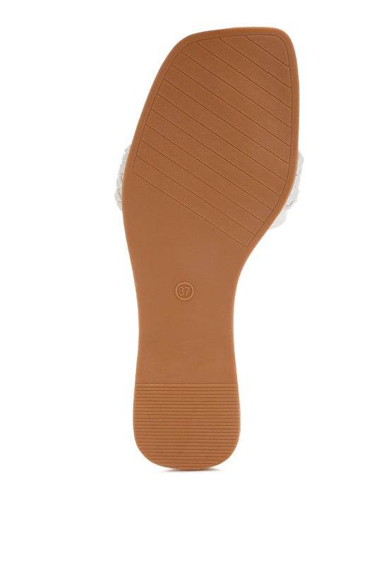 Hazbin Diamante Flat Sandals