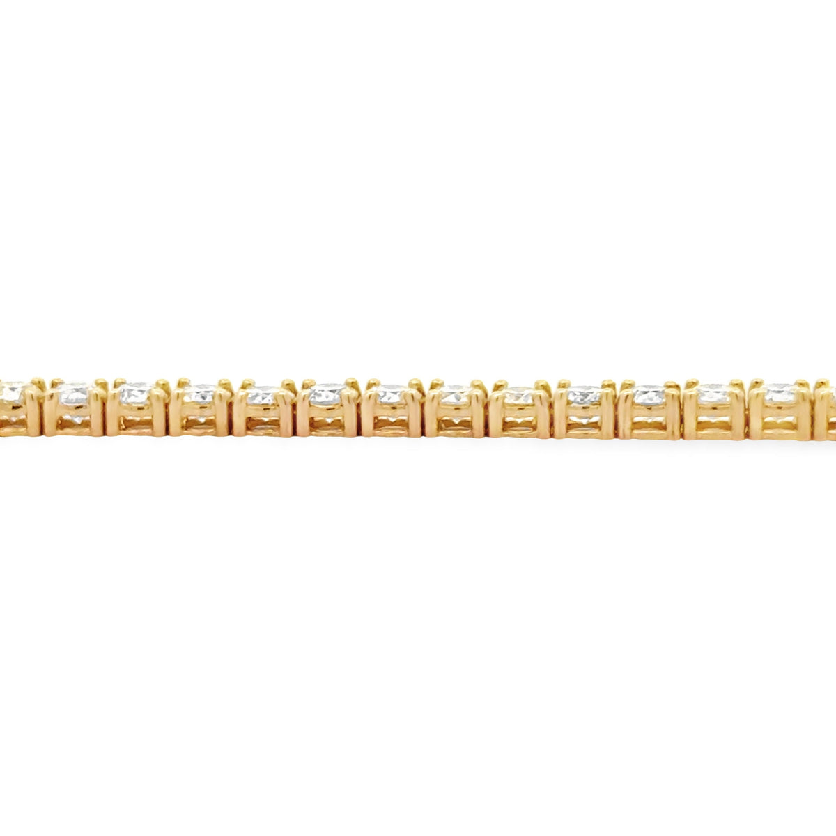 5.50ct Diamond Tennis Bracelet 18KT Yellow Gold