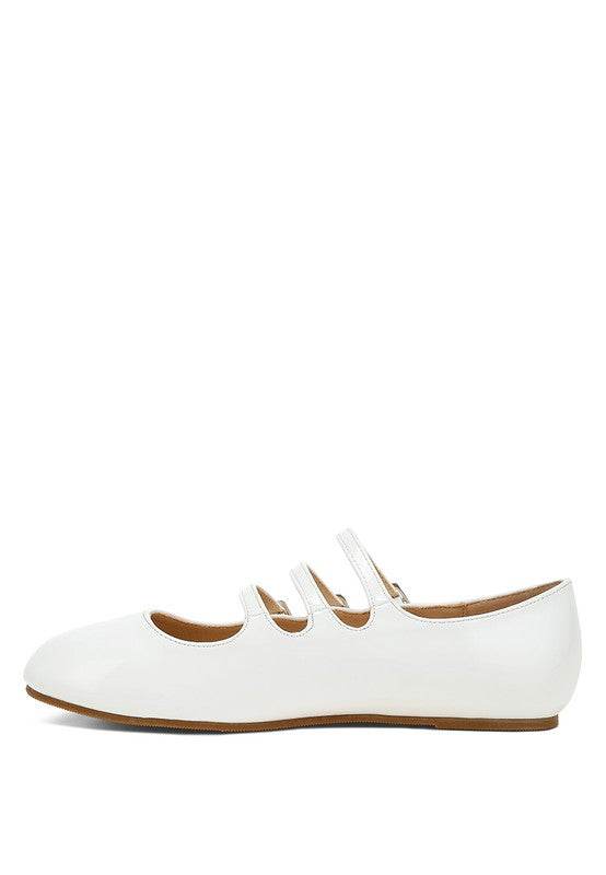 Macarina Triple Strap Mary Jane Ballerinas