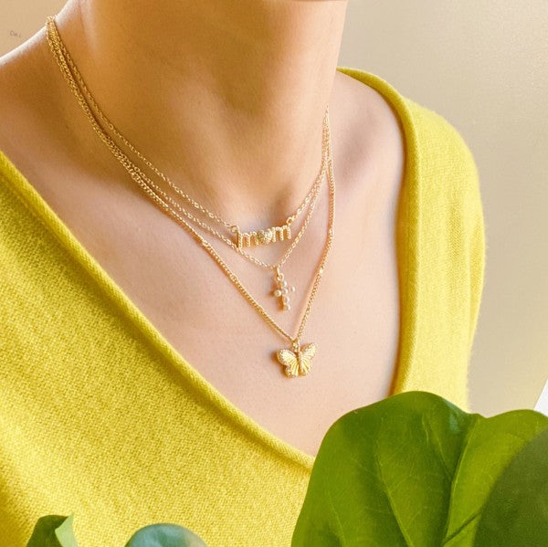 Butterfly In Flight Necklace