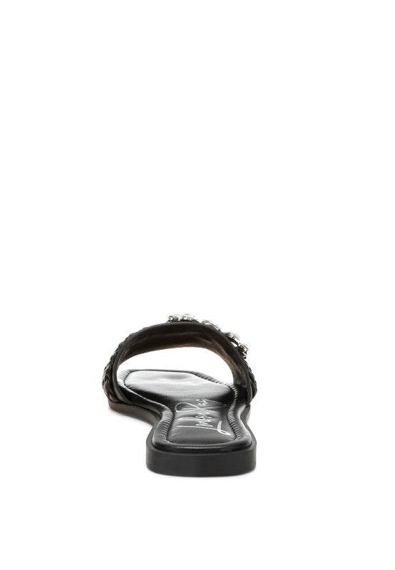 Hazbin Diamante Flat Sandals