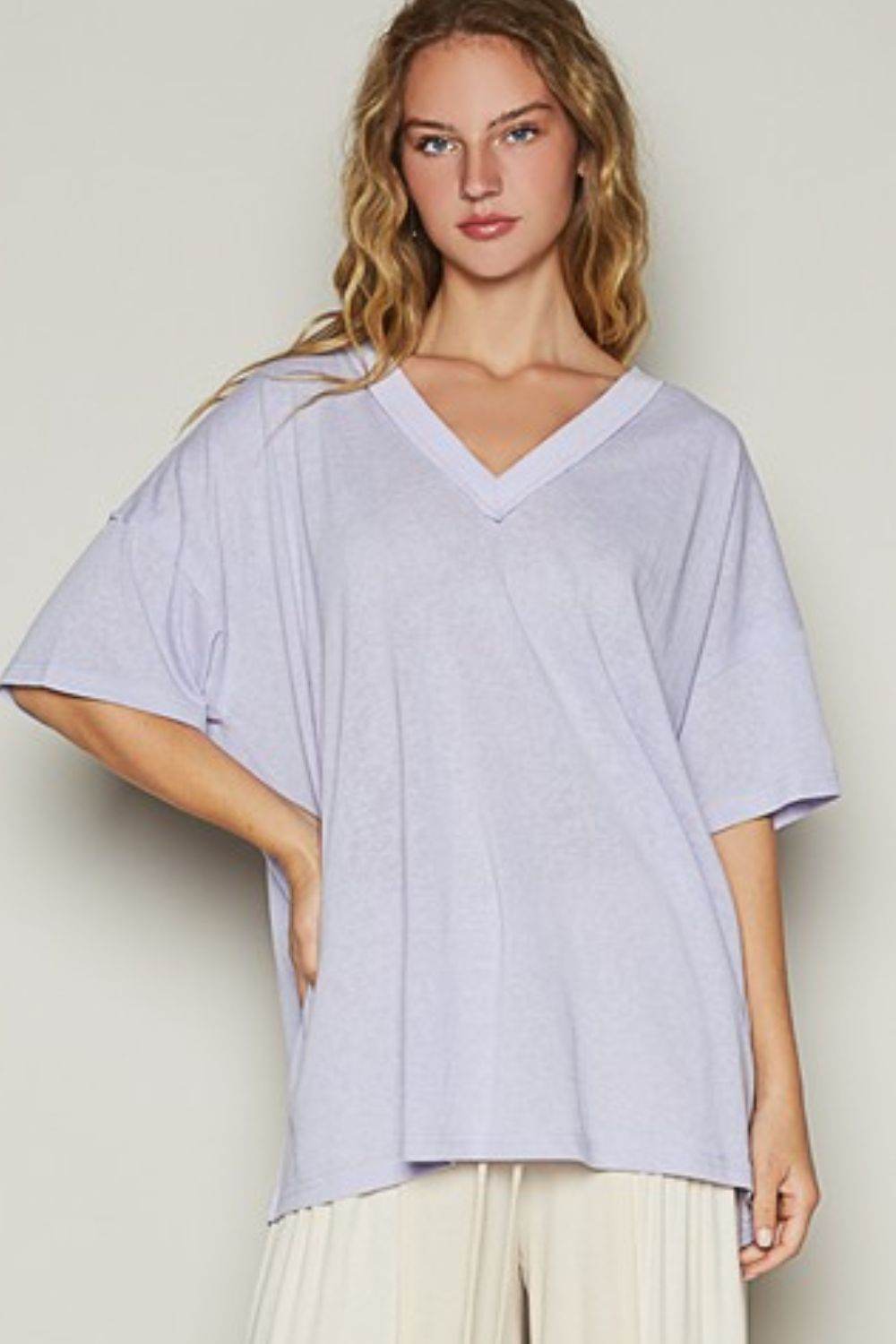 POL V-Neck Half Sleeve T-Shirt