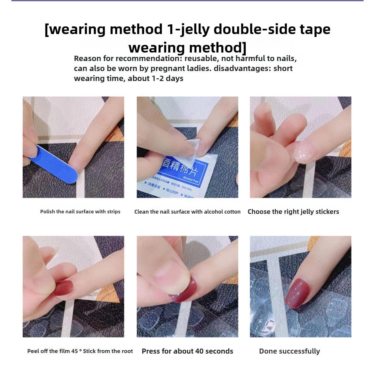 1069 Handmade Nail Wear Nail Art Reusable Press on Nails False Nails