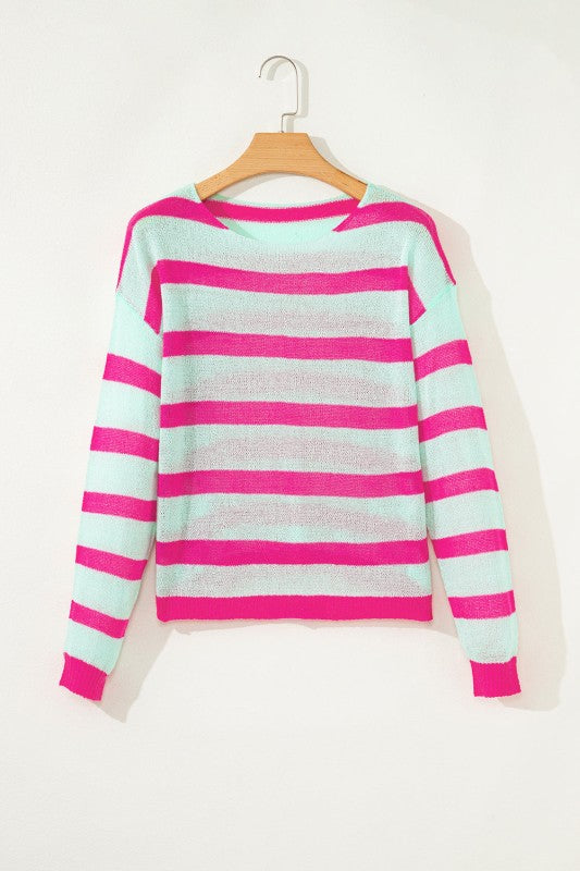 Stripe Round Neck Sweater