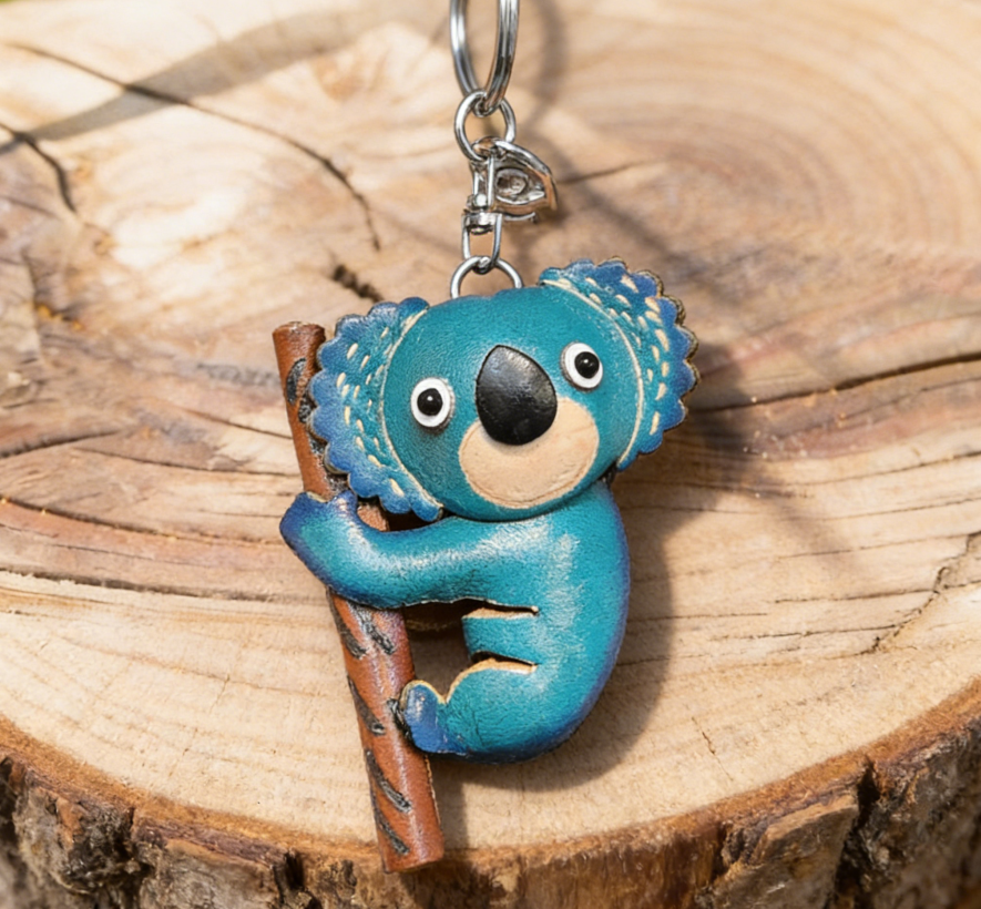 Little Koala Leather Keychain