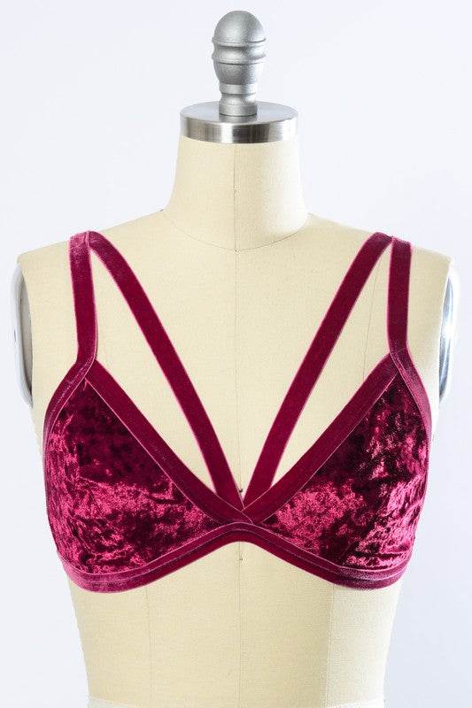Crushed Velvet Bralette