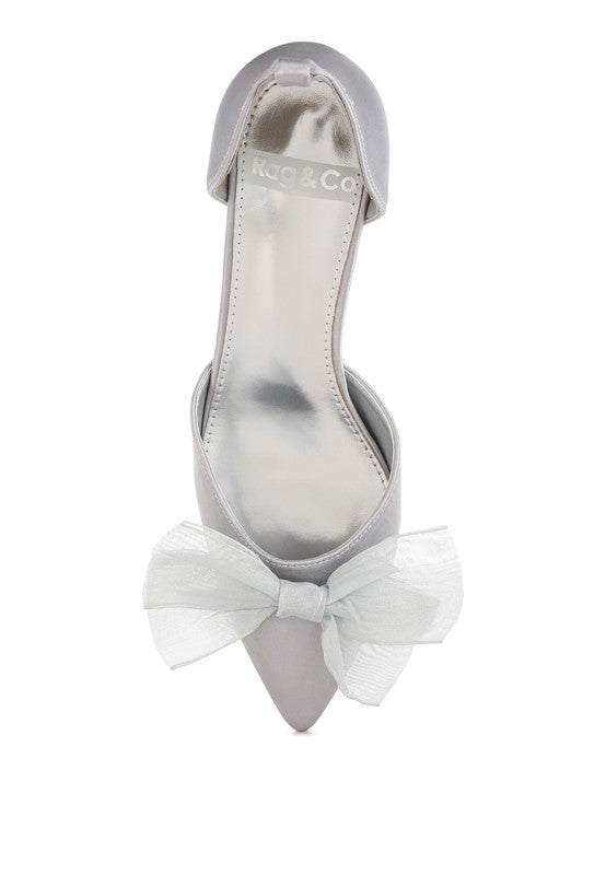 Cadell Bow Detail Satin Sandals