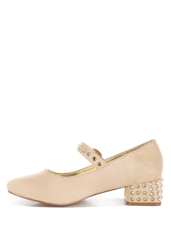 Sima Studded Mary Jane Pumps