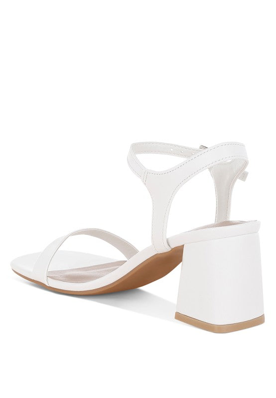 Kazara Faux Leather Block Heels