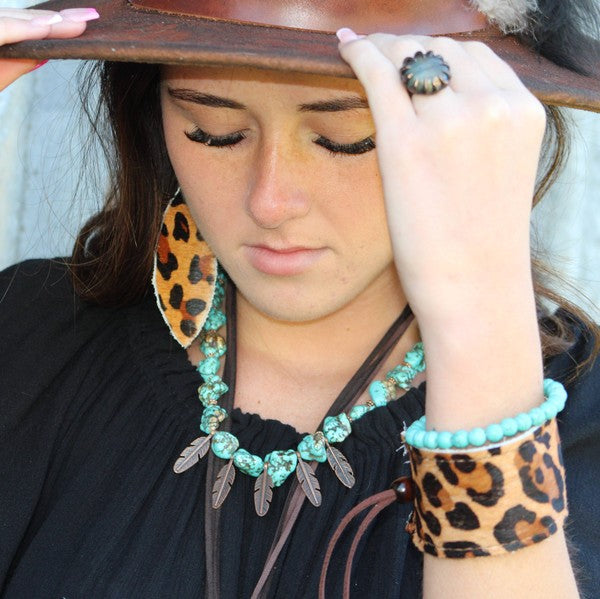 Bracelet Bar-Blue Turquoise Stackable Bracelet