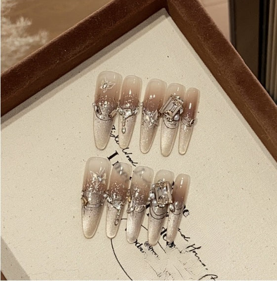 1033- Handmade press on nails fake nails removable