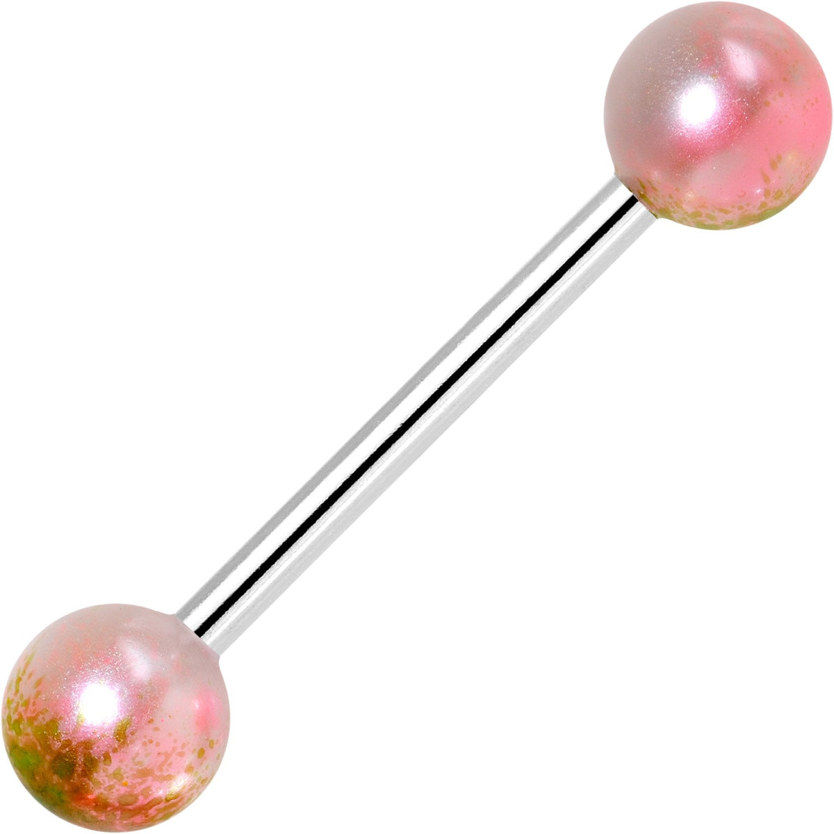 Multi Color Fun Fade Barbell Tongue Ring Set of 4