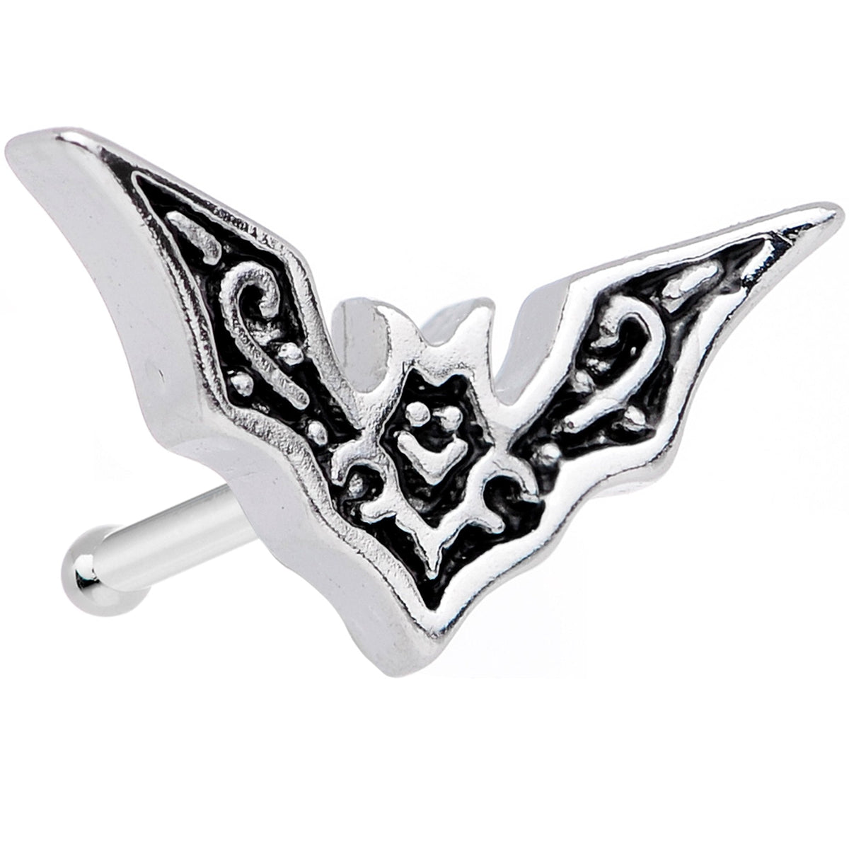 20G 1/4 Halloween Bat Nose Bone