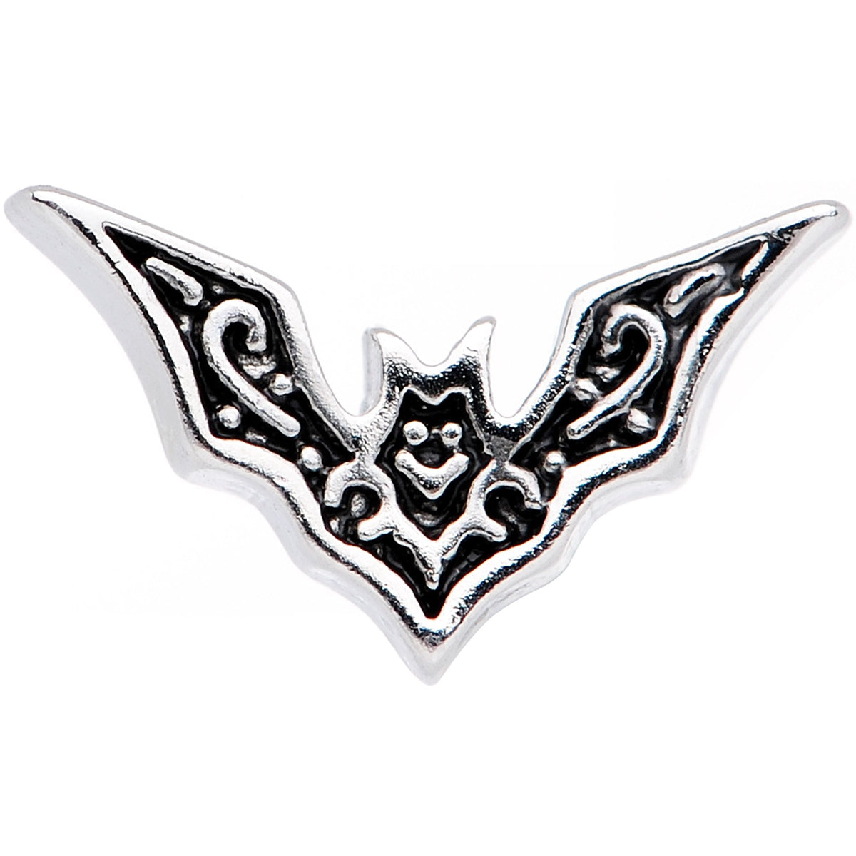 20G 1/4 Halloween Bat Nose Bone