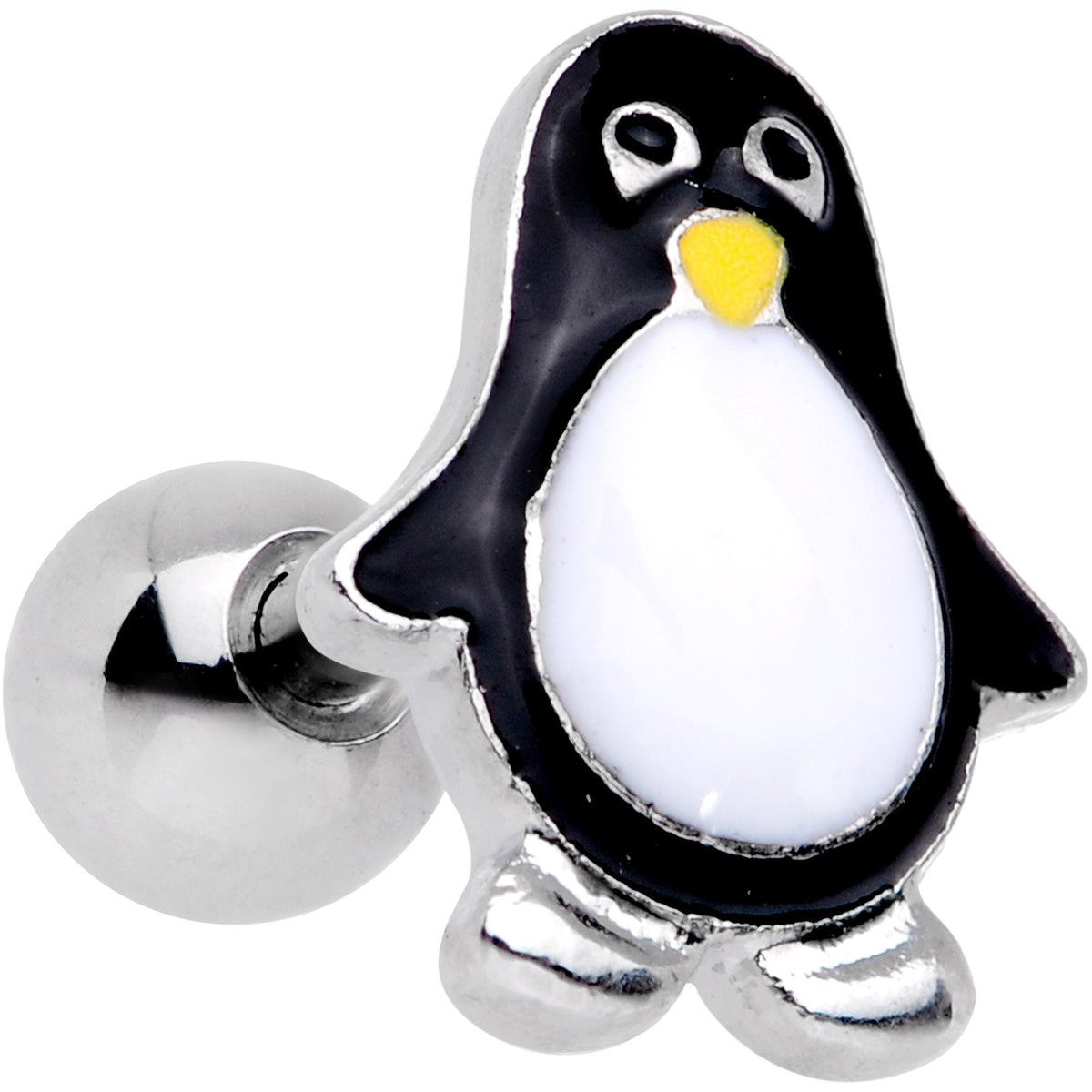16G 1/4 Pudgy Penguin Cartilage Tragus Earring
