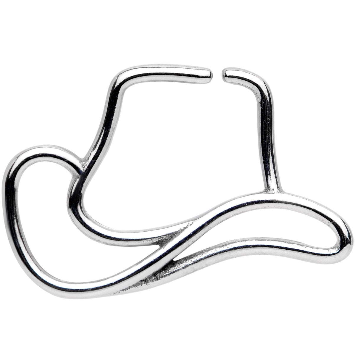 18G Howdy Folks Cowboy Hat Closure Ring