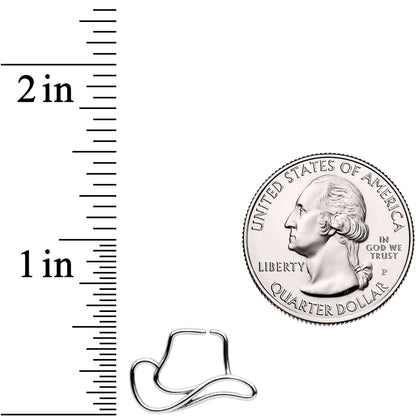 18G Howdy Folks Cowboy Hat Closure Ring