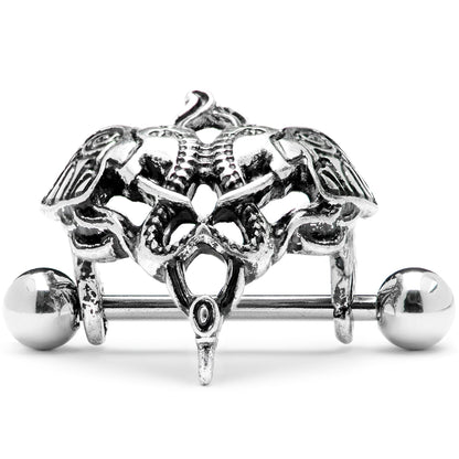14G 9/16 Dueling Elephants Nipple Shield Set