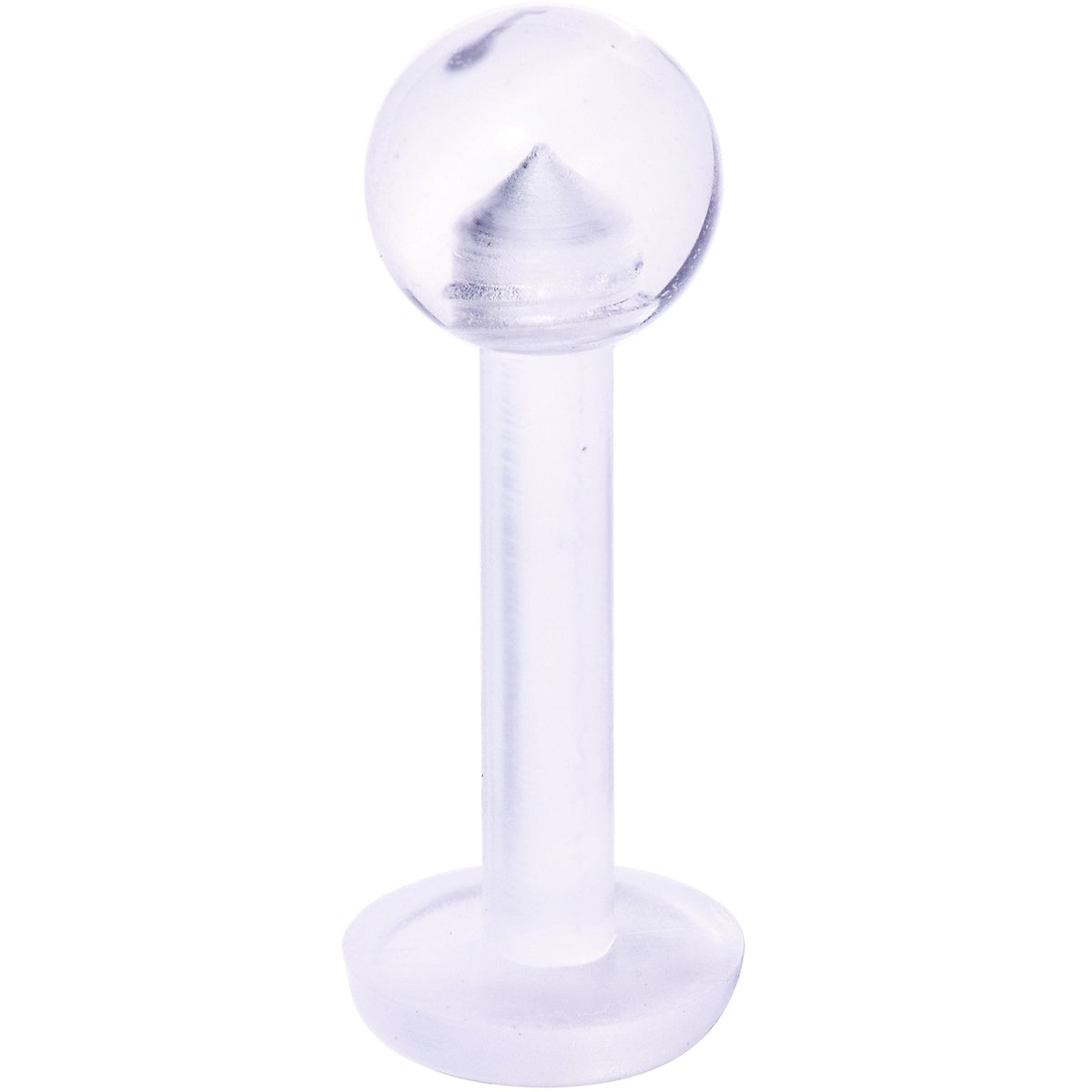 14G 5/16 Clear Flexible Bioplast Labret Monroe Retainer