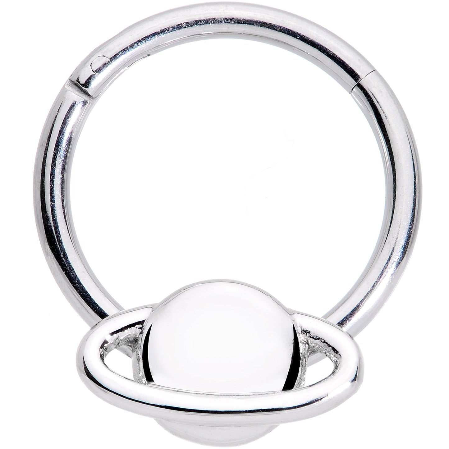 16G 3/8 Outer Space Planet Saturn Hinged Segment Ring