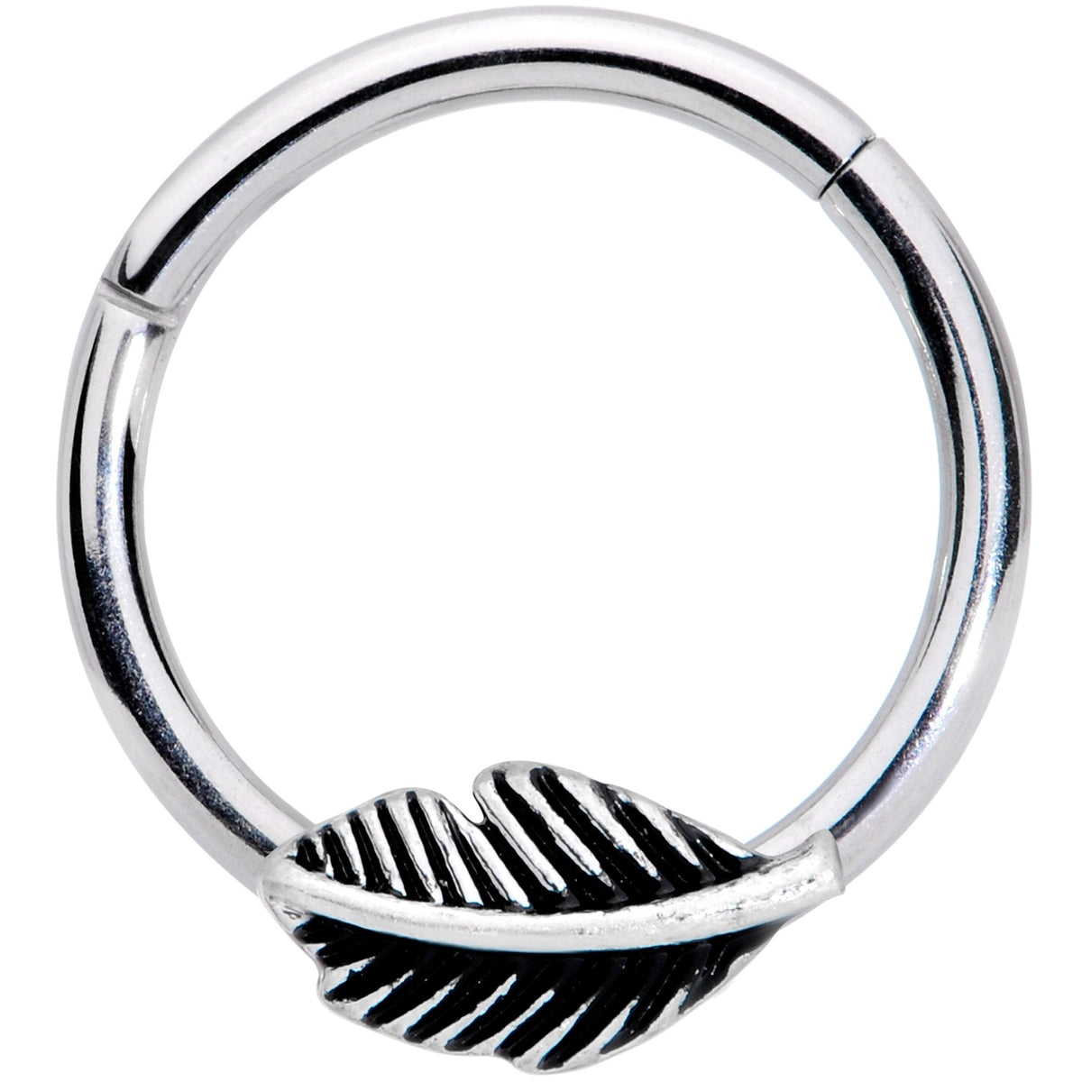 16G 3/8 Floating Feather Hinged Segment Ring