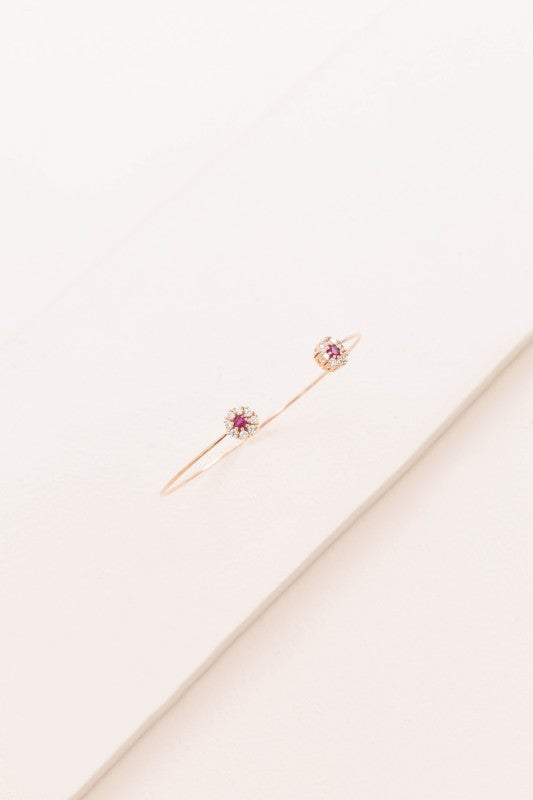 Pink Floral Cuff