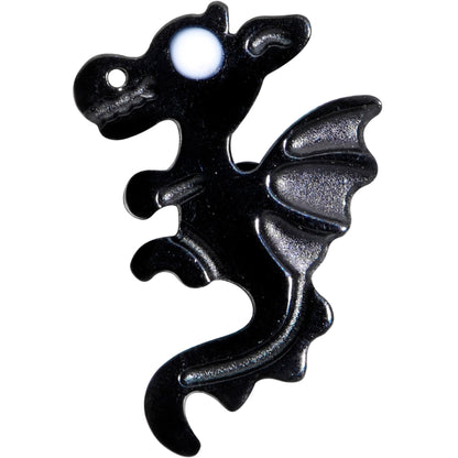 16G 5/16 Black Fantastic Dragon Internally Threaded Labret