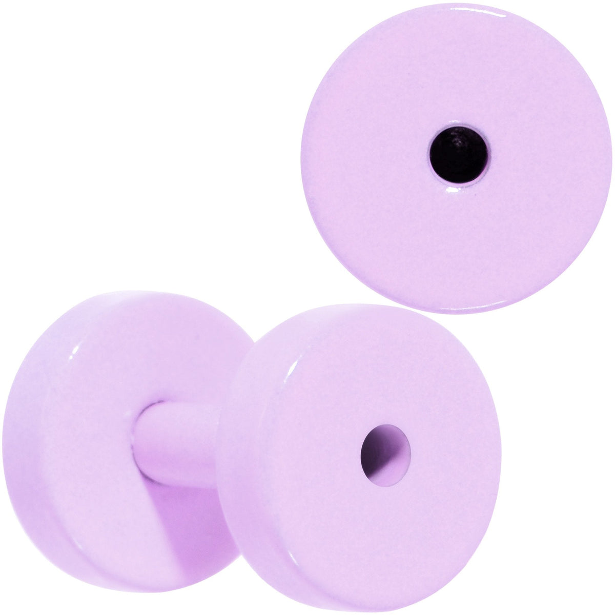 Sweet Pastel Purple Screw Fit Tunnel Plug Set 16G to 19mm