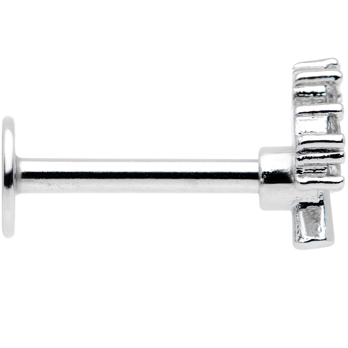 16G 5/16 Clear CZ Gem Tree of Life Labret Monroe Tragus