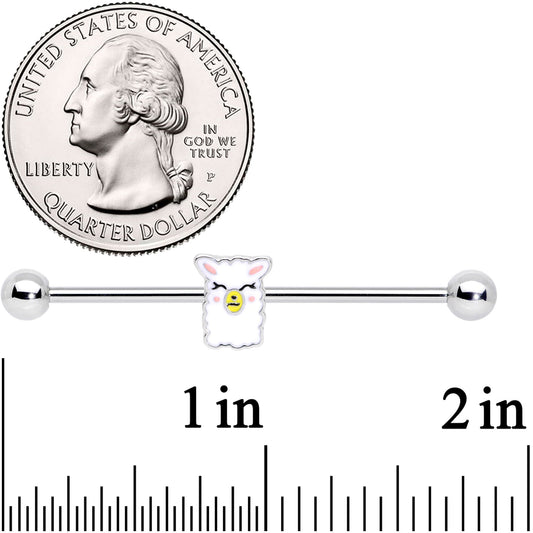 14G Sweet Llama Industrial Barbell 38mm
